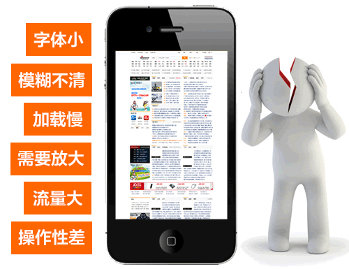 傳統(tǒng)手機(jī)網(wǎng)站存在的缺點(diǎn)